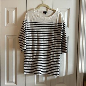 J. Crew striped cotton tunic size small